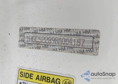 2008 Honda Accord 3.5 Ex-L from USA, damaged, VIN 1HGCS22898A004187